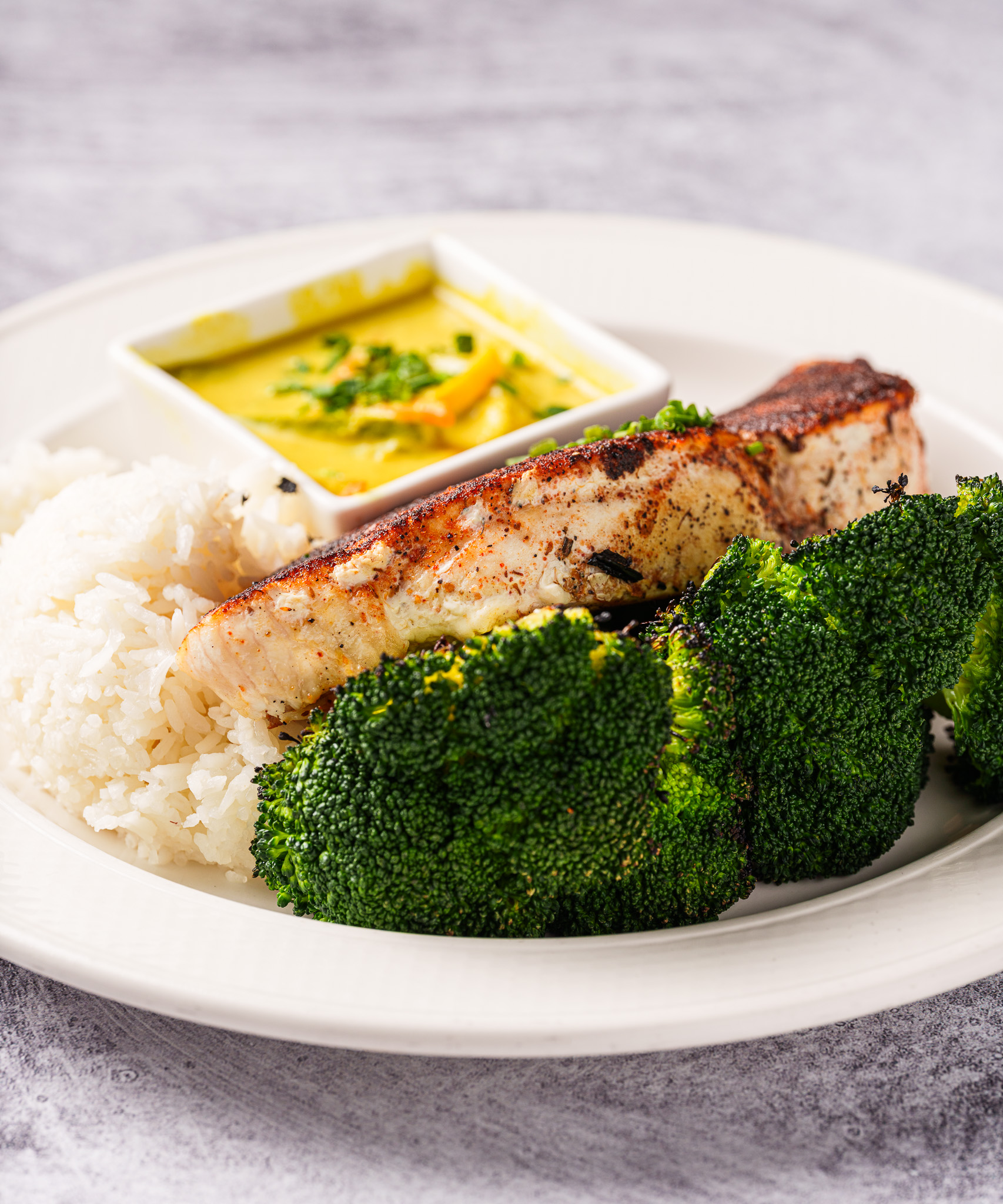 Grilled Mahi with Broccoli