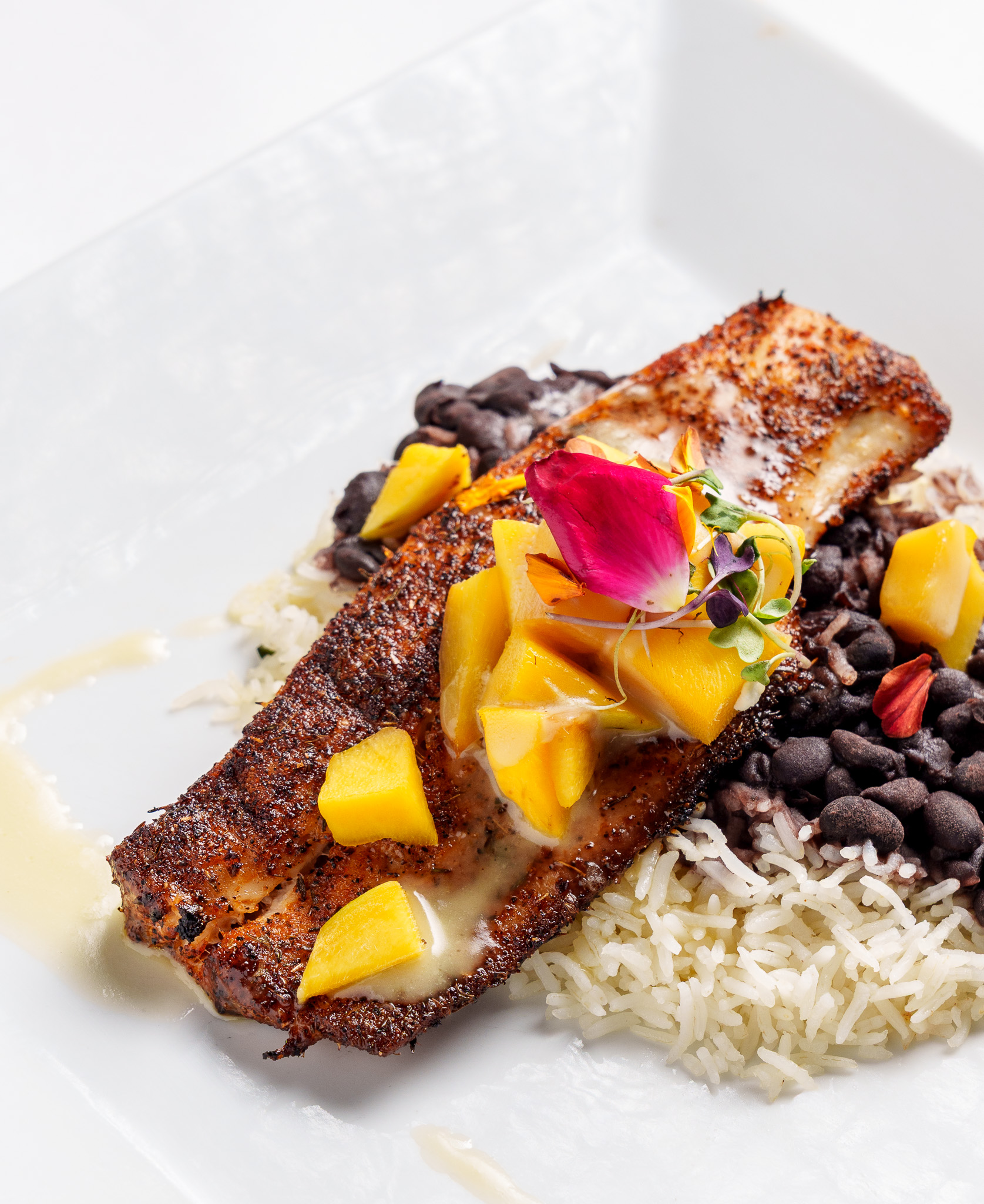 Blackened Fish with Mango Salsa